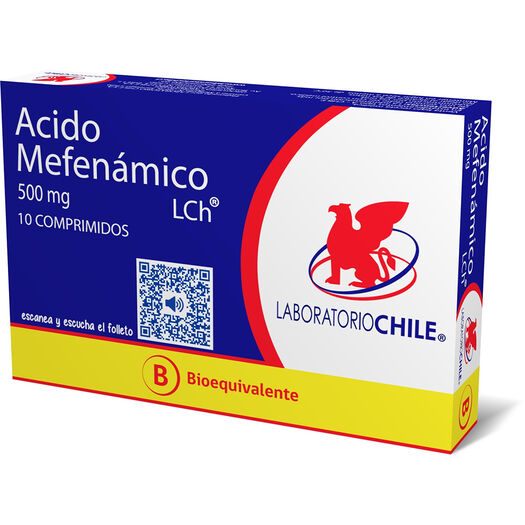 Acido Mefenamico 500 mg x 10 Comprimidos CHILE, , large image number 0