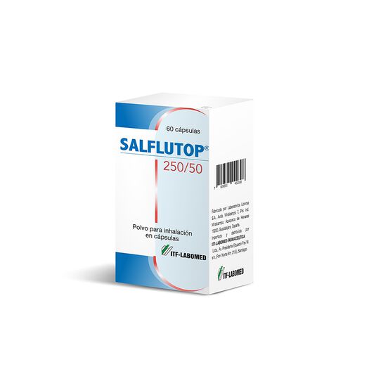 Salflutop 250 mcg/50 mcg/Dosis x 60 Cápsulas Polvo para Inhalación Oral, , large image number 0