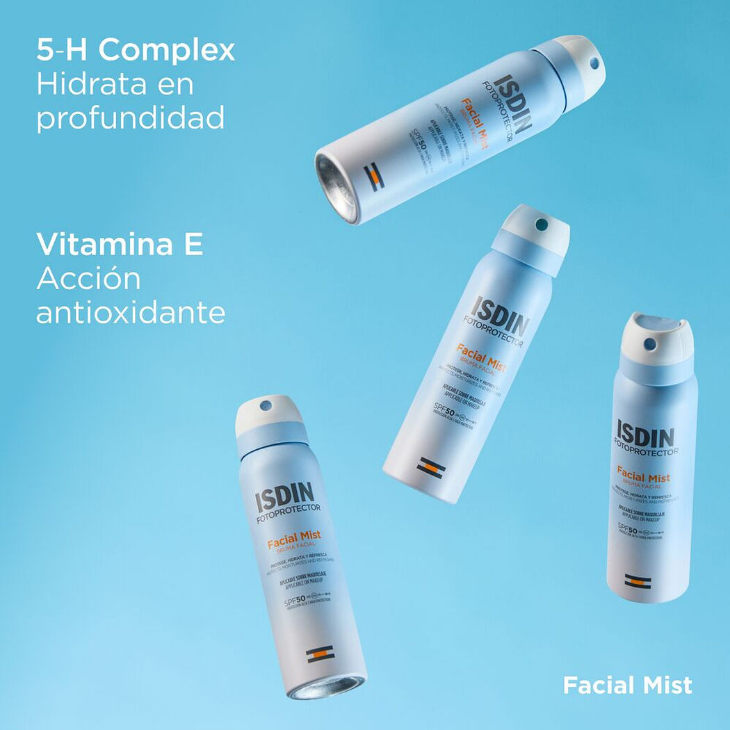 Isdin Facial Mist SPF 50 - Bruma Facial Invisible 50 ml, , large image number 4