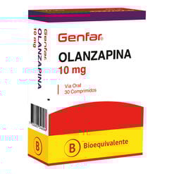 Olanzapina 10 mg x 30 Comprimidos