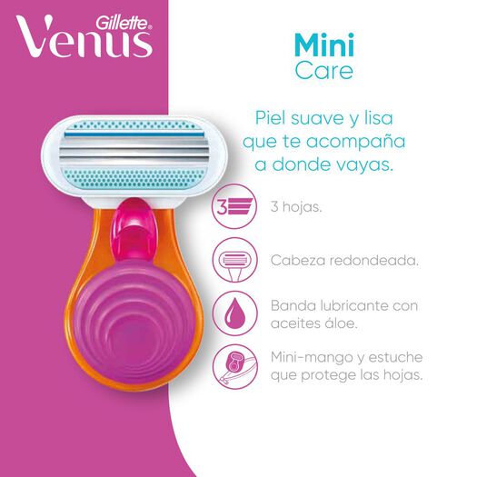 Máquina De Afeitar Recargable Venus Mini Care Snap Con Estuche Transportable, 1 Unidad, , large image number 3