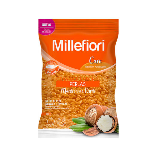 Cera Depilatoria Millefiori Perlas Manteca de Karité 100 g, , large image number 0