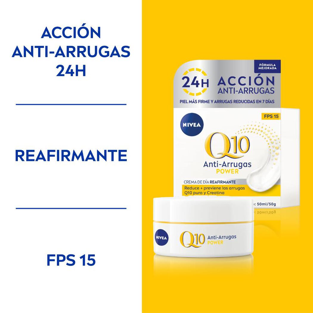 Crema Nivea Q 10 Anti Arrugas Día 50 mL, , large image number 1