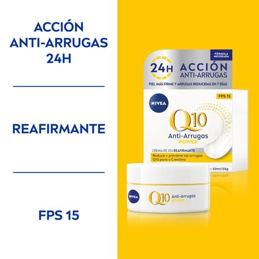 Crema Nivea Q 10 Anti Arrugas Día 50 mL, , large image number 1