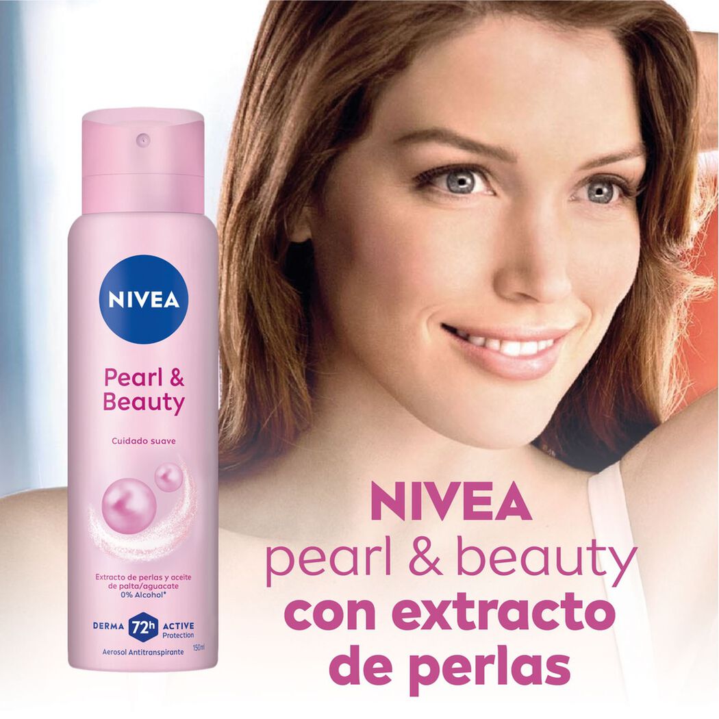 Desodorante en Spray Nivea Pearl & Beauty 150 ml, , large image number 2