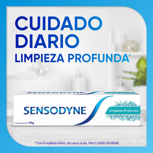 Sensodyne Limpieza Profunda Gel Dental de uso diario para dientes sensibles, 90g., , large image number 2