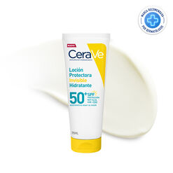 Protector Solar Cuerpo y Rostro Loci&oacute;n Invisible Hidratante FPS 50+ 75ml CeraVe