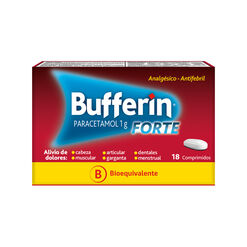 Bufferin Forte Paracetamol 1 G 18 Comprimidos