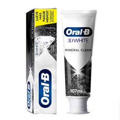 Pasta De Dientes Oral-B Blanqueadora 3d White Mineral Clean 107 Ml / 140 G