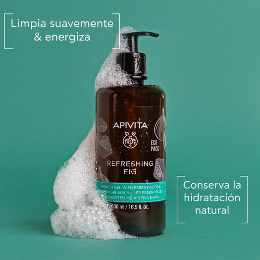 Gel Apivita de Baño Refreshing Fig 500 mL, , large image number 1