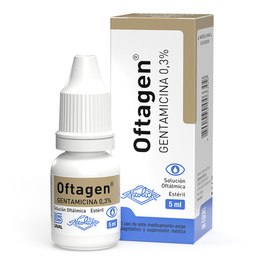 Oftagen 0,3 % x 5 mL Solución Oftálmica, , large image number 0
