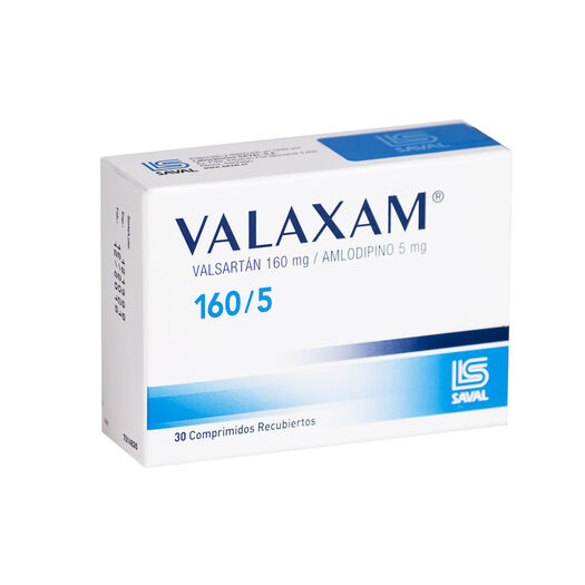 Valaxam 160 mg/5 mg x 30 Comprimidos Recubiertos, , large image number 0