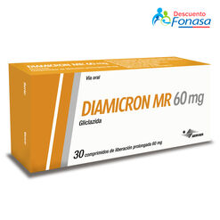 Diamicron MR 60 mg x 30 Comprimidos Liberación Prolongada