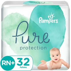 Pañal Pampers Pure Rn+32