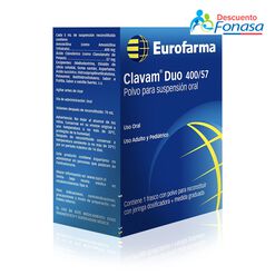 Clavam Duo 400 mg/57 mg/5 mL x 70 mL Polvo para Suspensión Oral
