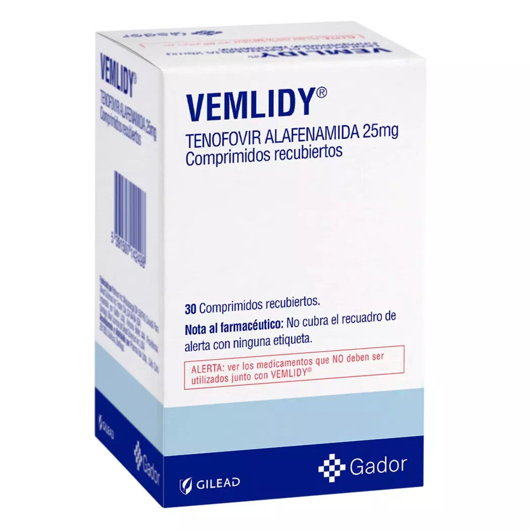 Vemlidy 25 mg x 30 comprimidos recubiertos, , large image number 0