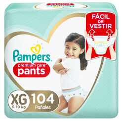 Pañales Pampers Pants Premium Care XG 104 un