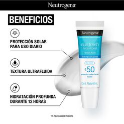 Protector Solar Neutrogena Hydro Boost Sin Color FPS 50 40 mL