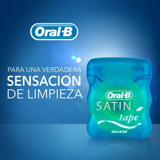 Oral B Seda Dental Satint x 25 m x 1 Unidad, , large image number 1