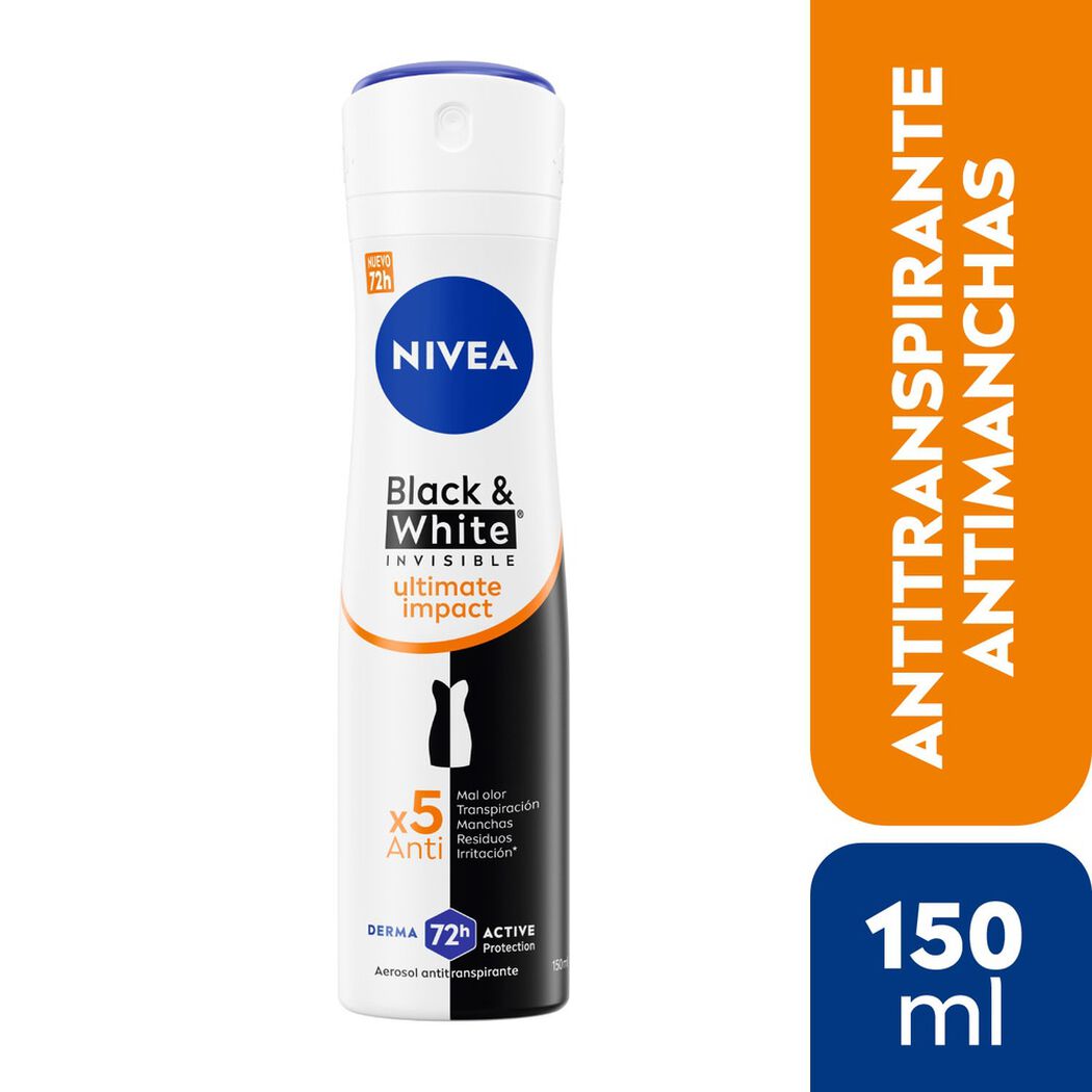 Nivea Spray B&W Ultimate Impac Fem 150Ml, , large image number 0