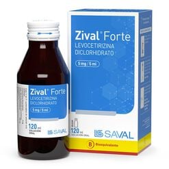 ZIVAL FORTE JARABE Levocetirizina Diclorhidrato 5 mg 120 ml