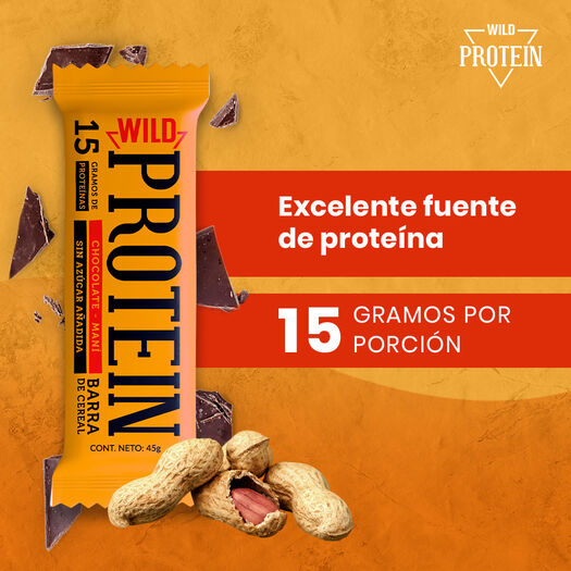 Wild Protein Chocolate+Mani 45g, , large image number 3