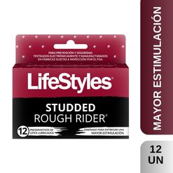 Lifestyles Studded Rough Rider x 12 Unidades