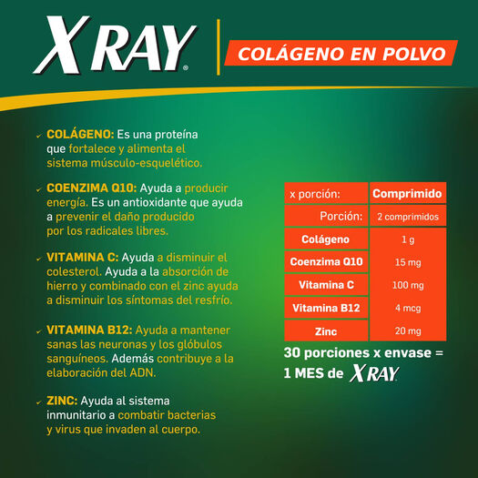 X Ray Colágeno Doypack Polvo Sabor Limón 321 G, , large image number 2