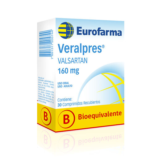 Veralpres 160 mg x 30 Comprimidos Recubiertos, , large image number 0