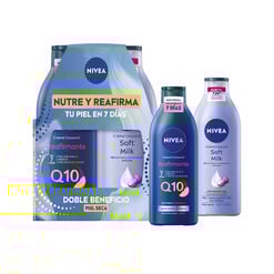 Pack Nivea Soft Milk 400ml + Milk Q10 400 ml D&iacute;a de la madre 2026