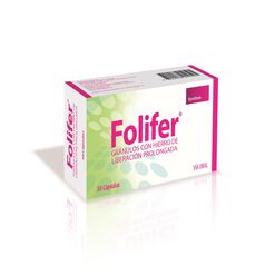 Folifer x 30 C&aacute;psulas con Gr&aacute;nulos de Liberaci&oacute;n Prolongada