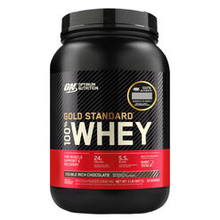 Prote&iacute;na On 100 % Whey Gold Double Rich Chocolate 907 g