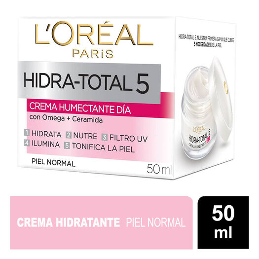 Loreal Crema Hidra Total 5 Dia x 50 mL, , large image number 0
