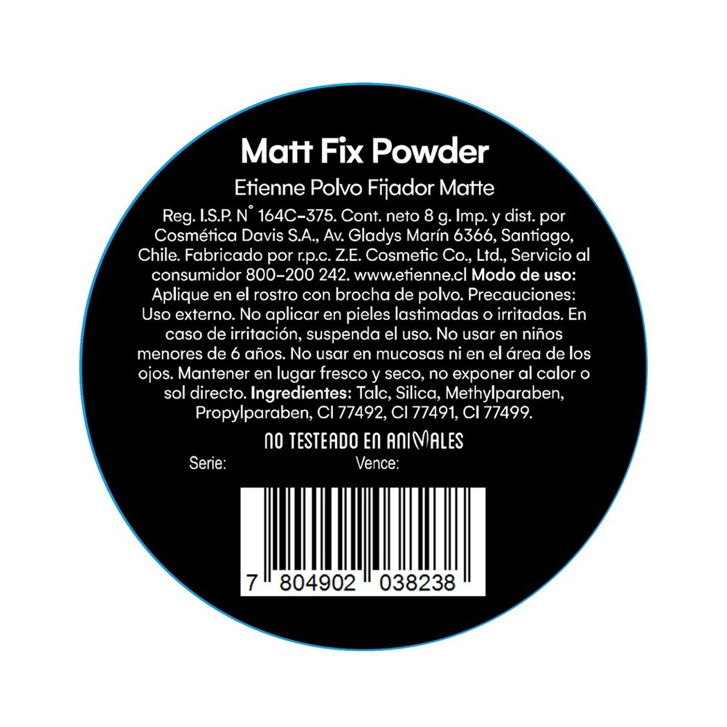 Polvo Matte compacto Etienne, , large image number 1
