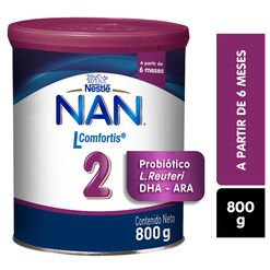 Fórmula Infantil Nan 2 L Comfortis 800 g