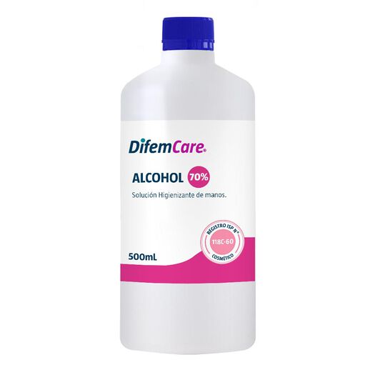 Alcohol 70% Higienizante de Manos 500 Ml, , large image number 0