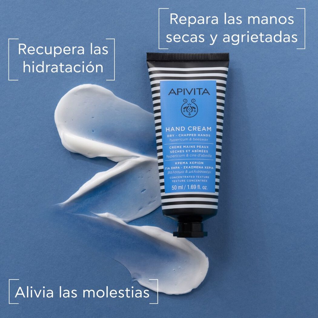 Crema para Manos Secas & Agrietadas Textura Enriquecida con Hip&eacute;rico & Cera de Abejas 50ml Apivita, , large image number 1