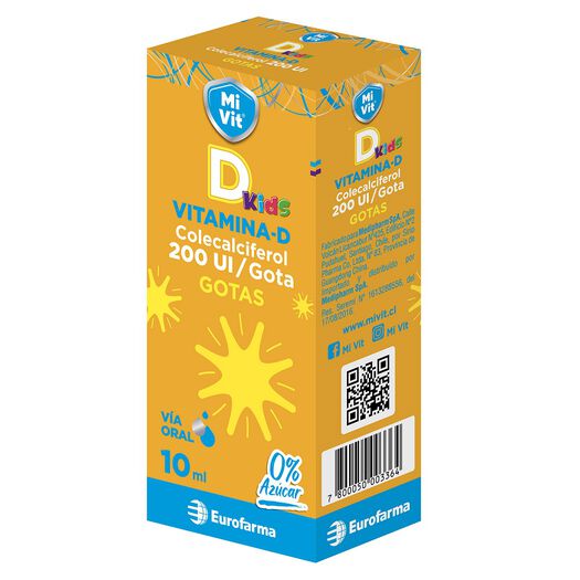 Mi Vit D 200 Ui Gotas Frasco 10ml, , large image number 0