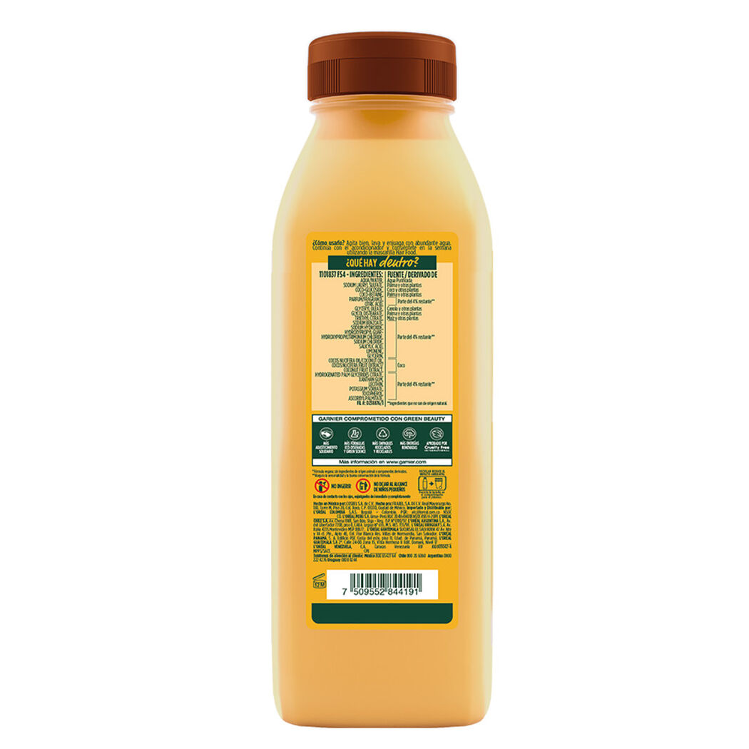 Shampoo Fructis Hair Food Coco Reparación 300 mL, , large image number 2