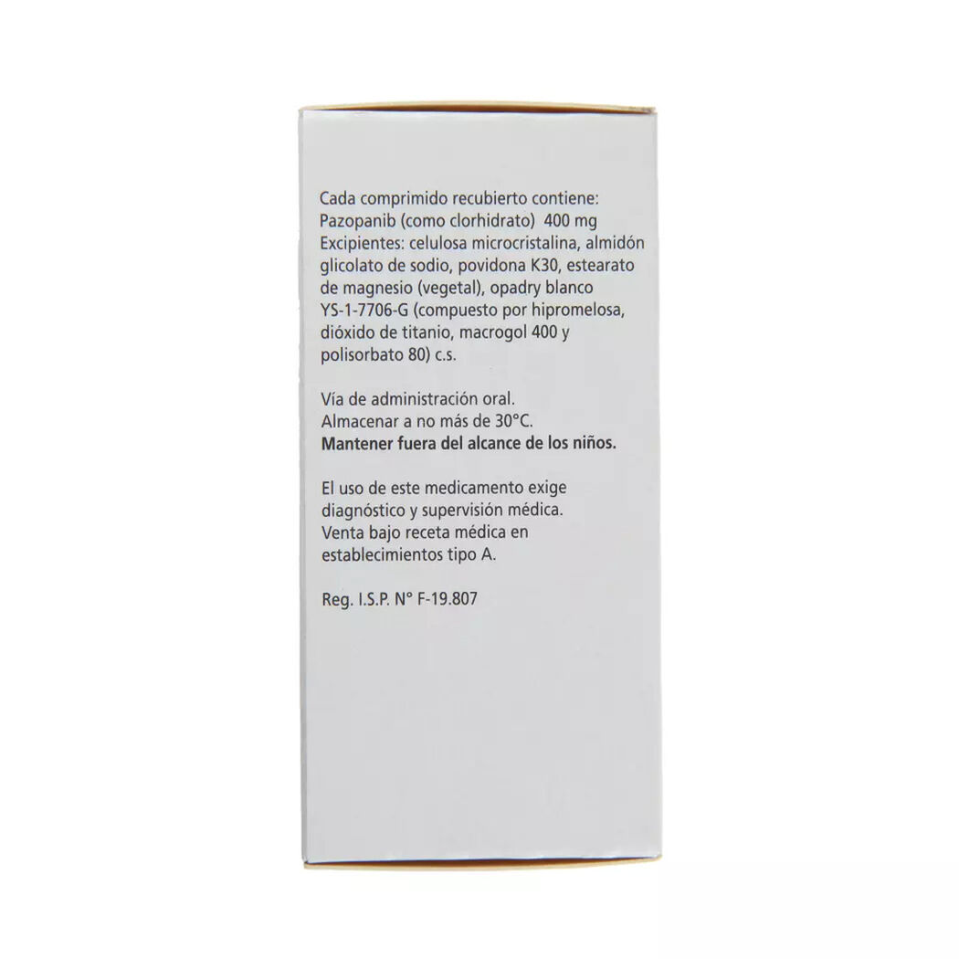 Votrient 400 mg x 30 comprimidos recubiertos, , large image number 1