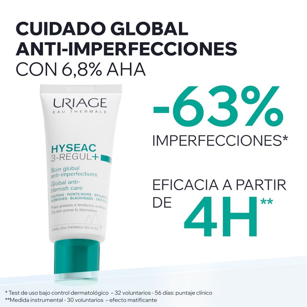 Crema Anti-Imperfecciones Hys&eacute;ac 3-Regul+ 40ml Uriage, , large image number 1