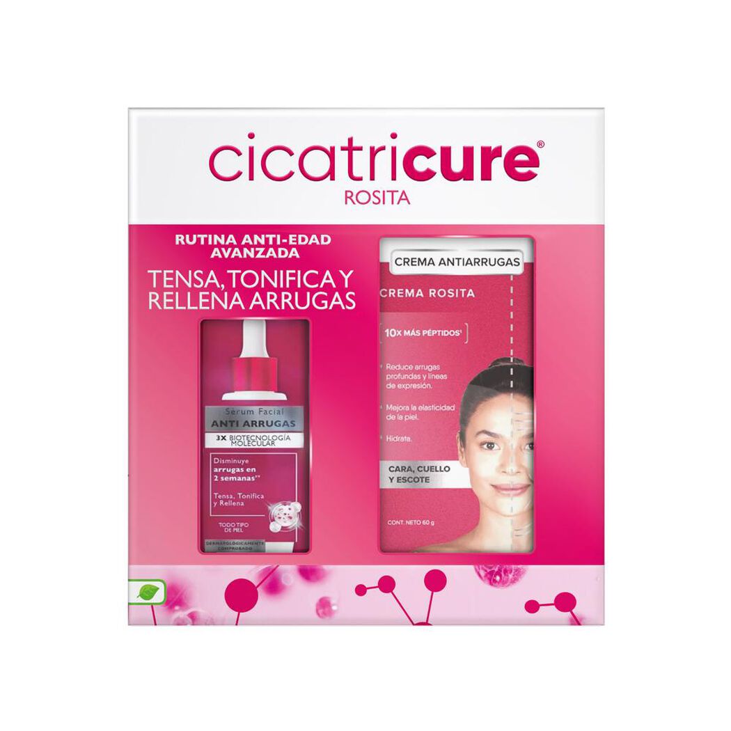 CICATRICURE PACK SERUM ANTIARRUGAS + CREMA VERTICAL QCETYL, , large image number 0