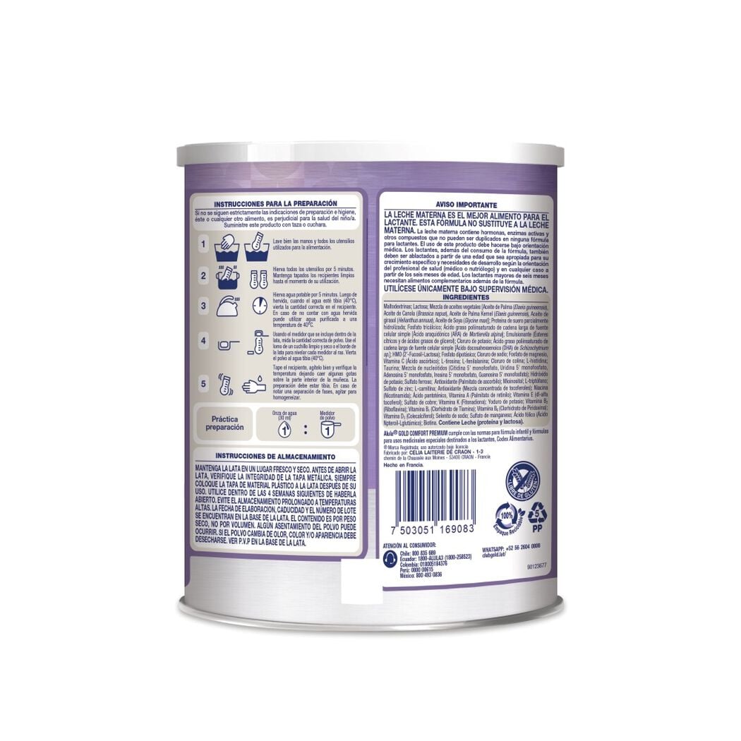 F&oacute;rmula Infantil Alula Gold Comfort 400g, , large image number 1