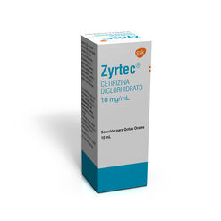 Zyrtec 10 mg/mL x 10 mL Solución Oral para Gotas
