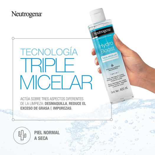 neutrogena hydro boost agua micelar 400ml, , large image number 2
