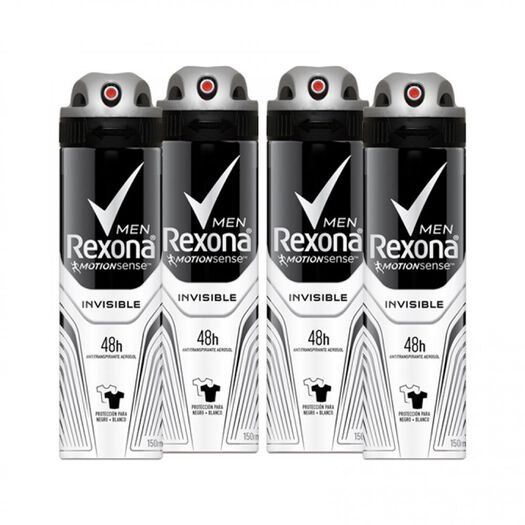 Pack Spray Desodorante Rexona Men 4un, , large image number 0