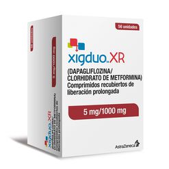 Xig Duo XR 5 mg/1000 mg x 56 Comprimidos Recubiertos de Liberación Prolongada