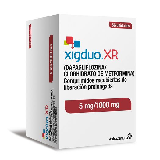 Xig Duo XR 5 mg/1000 mg x 56 Comprimidos Recubiertos de Liberación Prolongada, , large image number 0