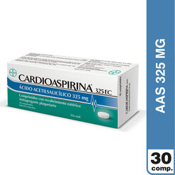 Cardioaspirina EC 325 mg x 30 Comprimidos Con Recubrimiento Entérico