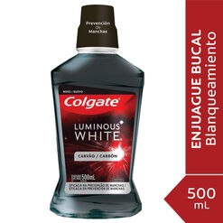 Enjuague Bucal Colgate Luminous White Charcoal 500Ml